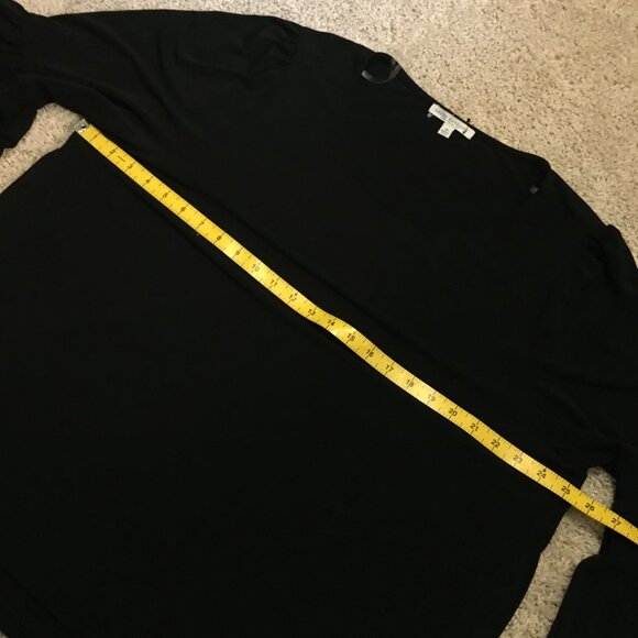 Green Envelope USA Made Witchy Black Bell Sleeve Top - Picture 13 of 16